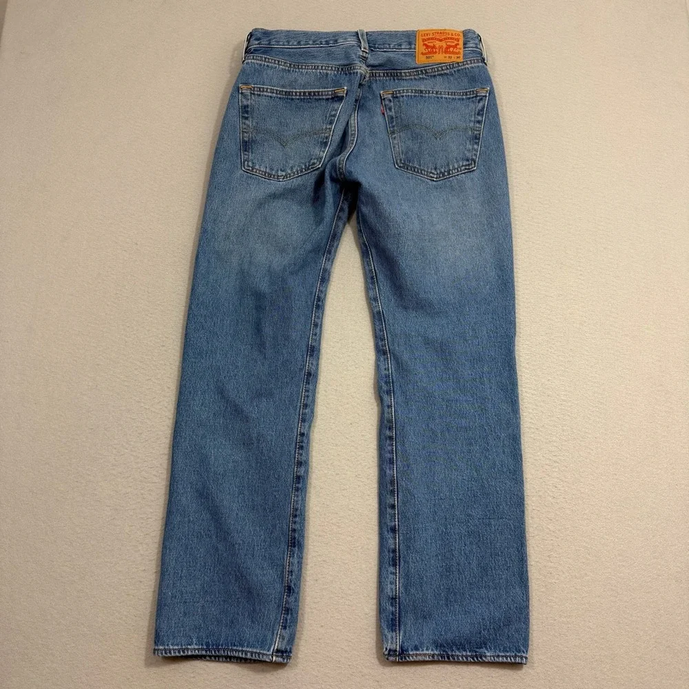 Levis 501xx Jeans Men's 32x30 Blue Straight Fit Button Fly Western Original Fit